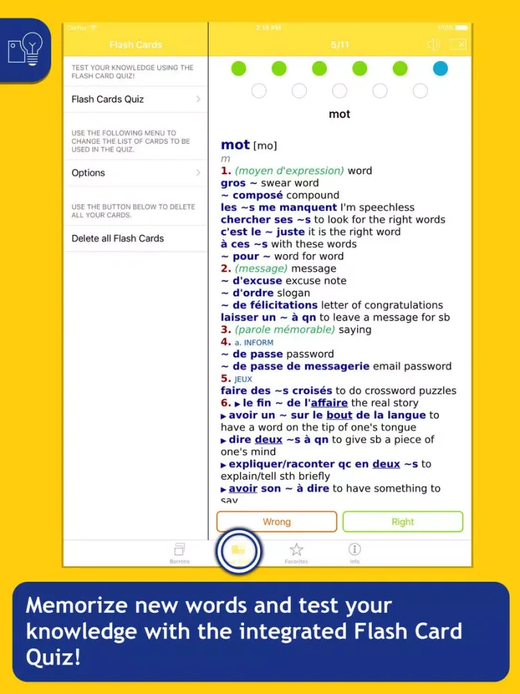 Скриншоты Barron’s French-English Bilingual Dictionary iPad 