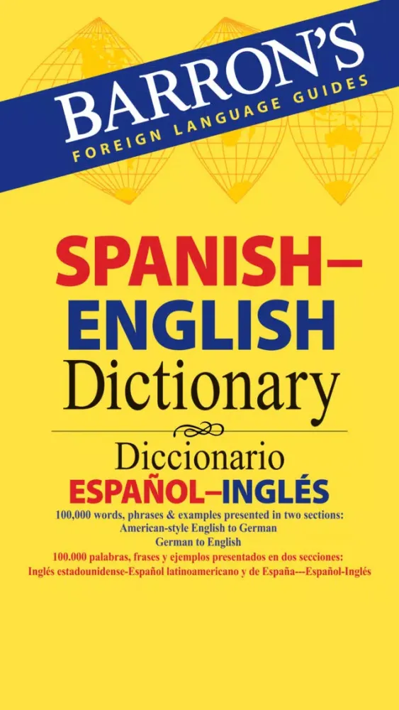 Tangkapan layar Barron’s Spanish-English Bilingual Dictionary