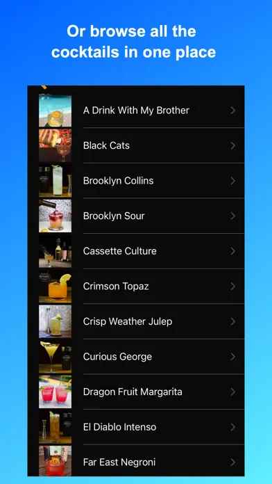 Captures d'écran de Mix & Match - Cocktail Recipes