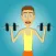 Muscle clicker: Gym game