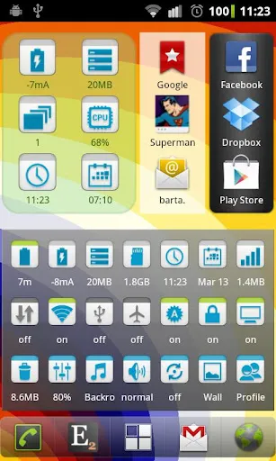 Elixir 2 - Widgets Screenshots