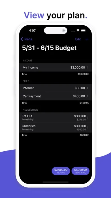 Budget Planner - Mellow Screenshots