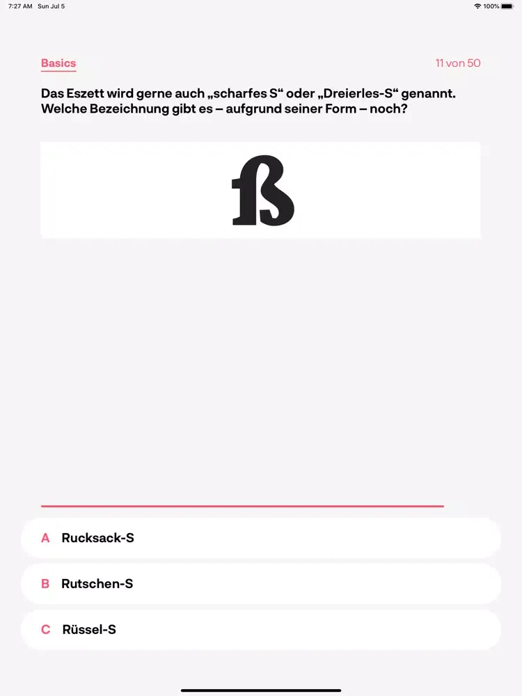 Typo-Quiz iPad 应用截图