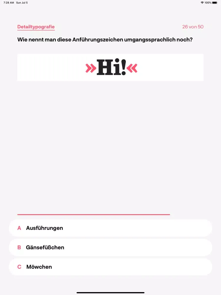 Typo-Quiz iPad 应用截图