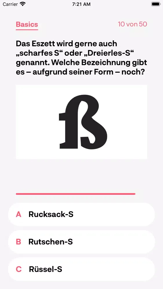 Typo-Quiz应用截图