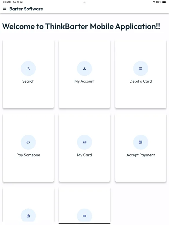 Ảnh chụp màn hình của ThinkBarter iPad 