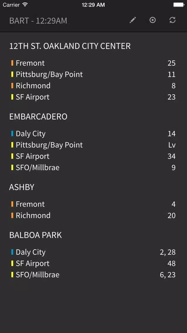 BART Real Time Departures - No Ads应用截图