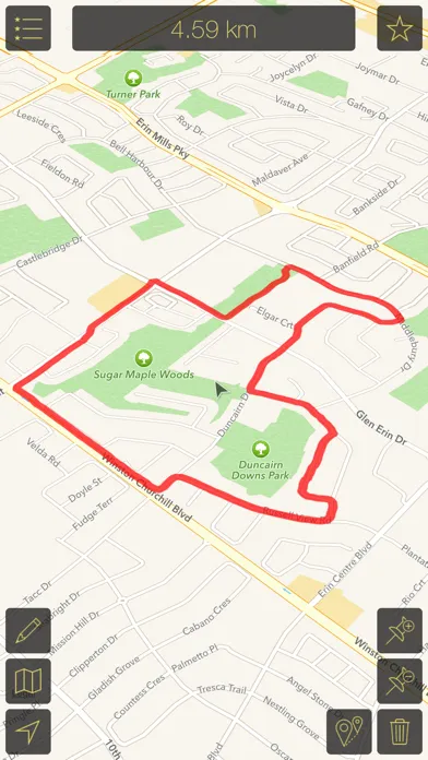 Map Calculator 2.0 - Measure Distance & Area, Map a Walk, Run or Bike Ride Screenshots