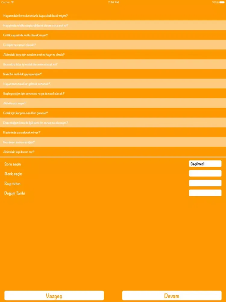 Hayat Falı iPad  Screenshots