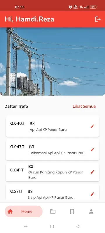 Monitoring Gardu Distribusi Screenshots