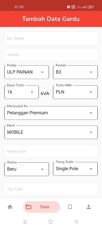 Monitoring Gardu Distribusi Screenshots
