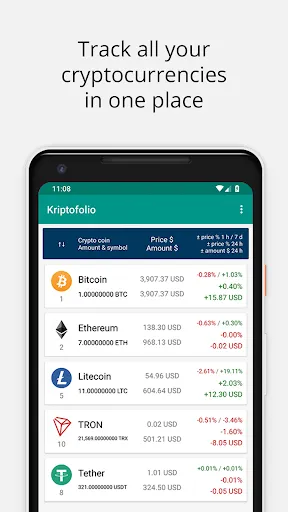 Kriptofolio应用截图