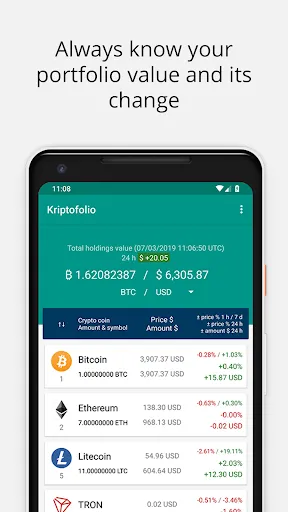 Kriptofolio应用截图