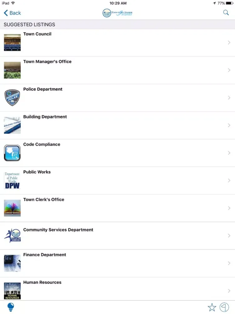 Zrzuty ekranu Bay Harbor Islands FL Connect iPad 