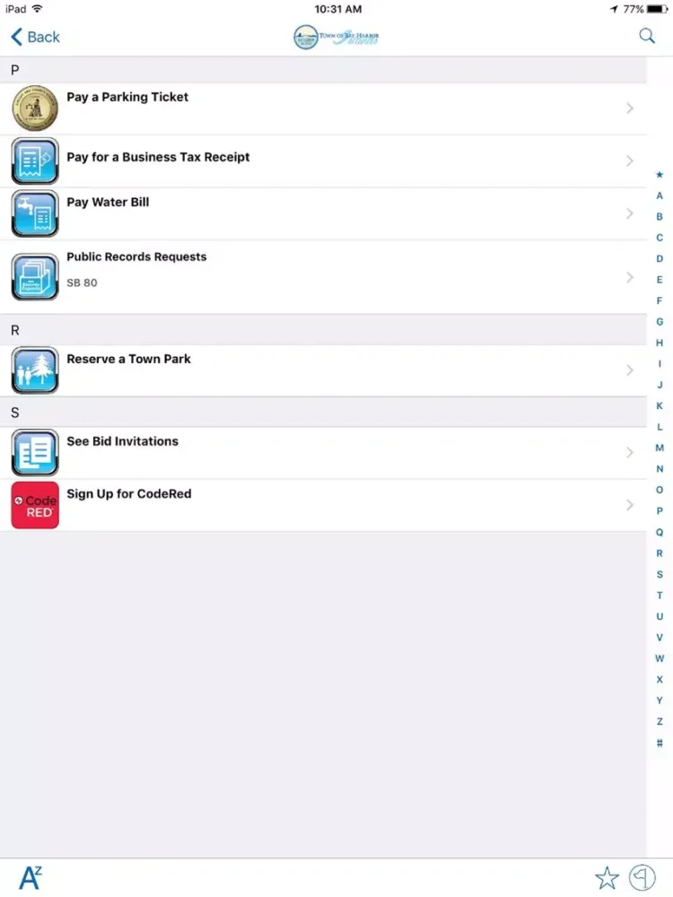 Zrzuty ekranu Bay Harbor Islands FL Connect iPad 