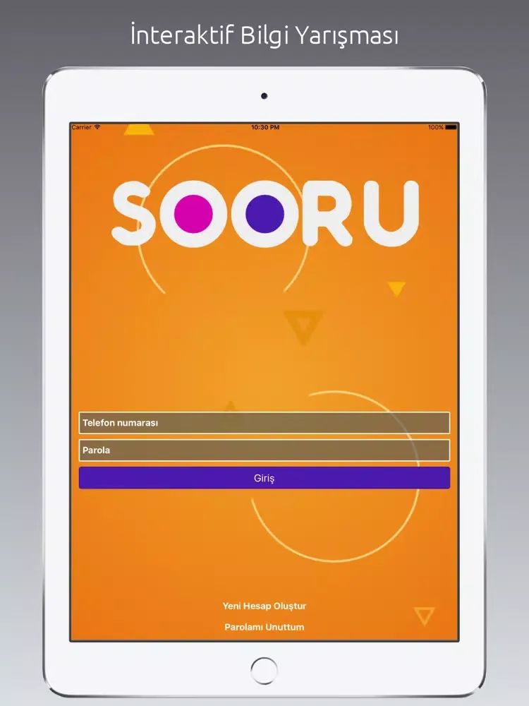 Sooru iPad  Ekran Görüntüleri