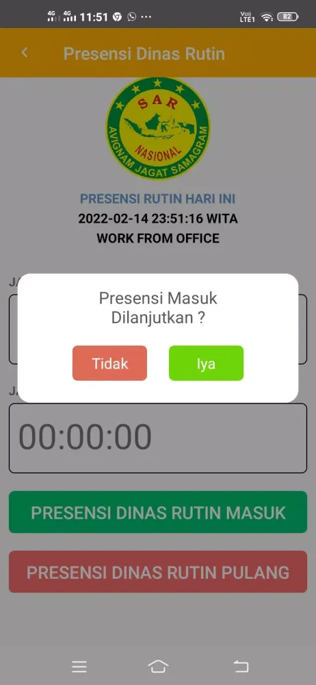 Скриншоты Presensi Online Basarnas