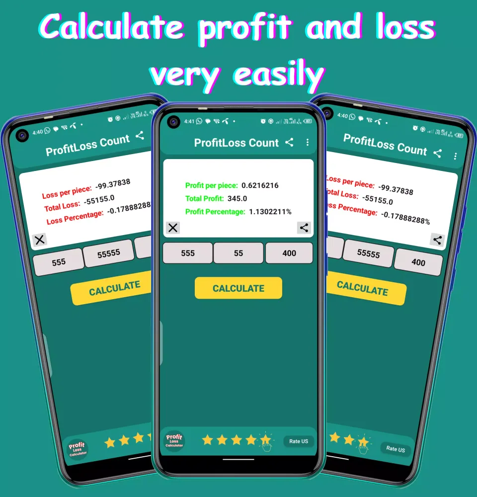Captures d'écran de Profit Loss Calculator -Profit