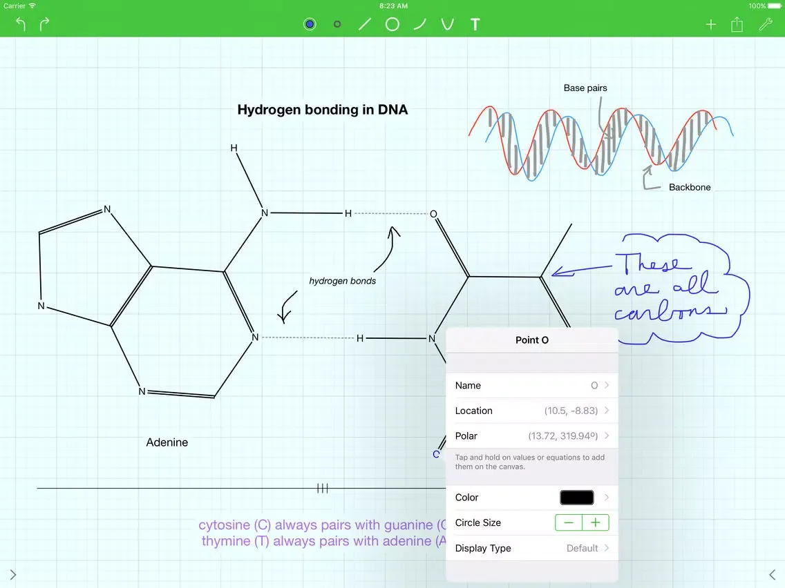 isosceles : geometry sketchpad iPad  سکرین شاٹس