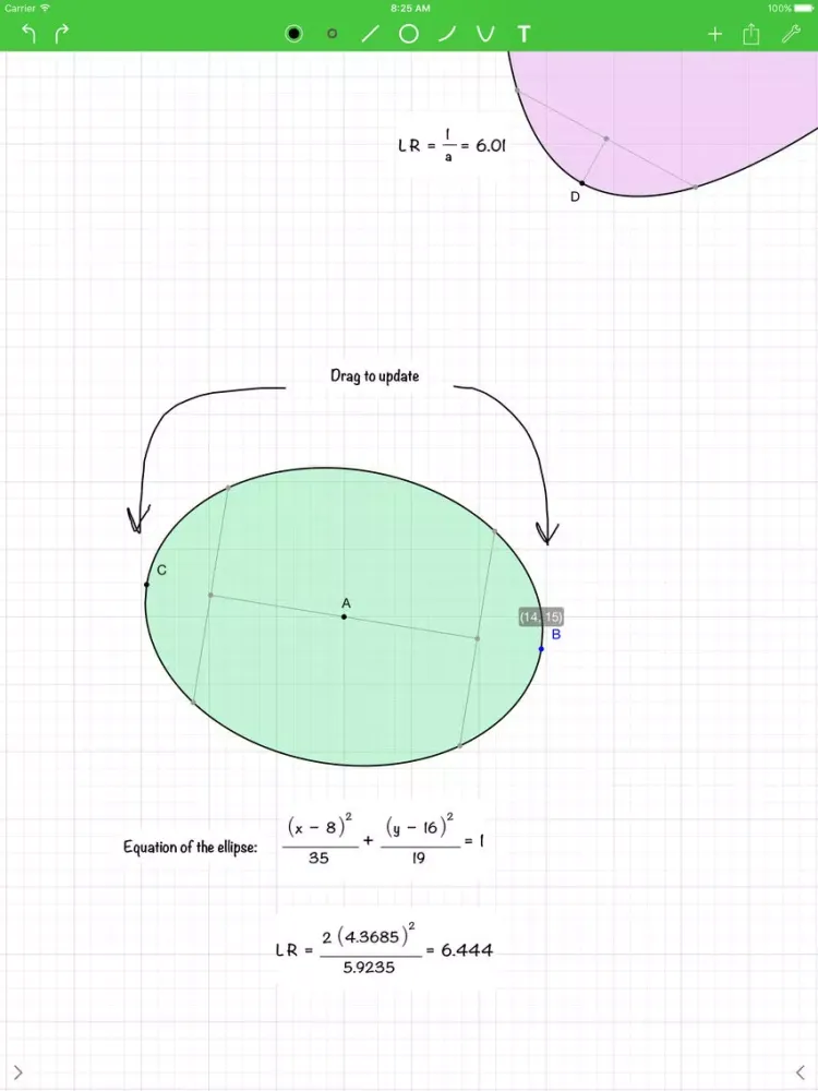isosceles : geometry sketchpad iPad  سکرین شاٹس