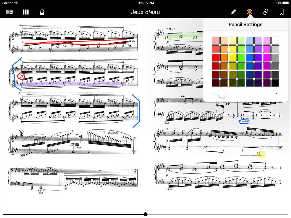 Capturas de tela do ScoreReader - scan, study, and perform your sheet music iPad 