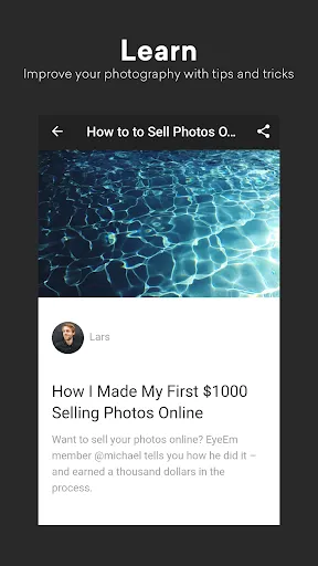 Capturas de pantalla de EyeEm - Sell Your Photos