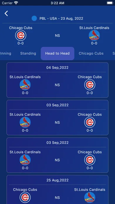 Скриншоты BaseBall Live Matches