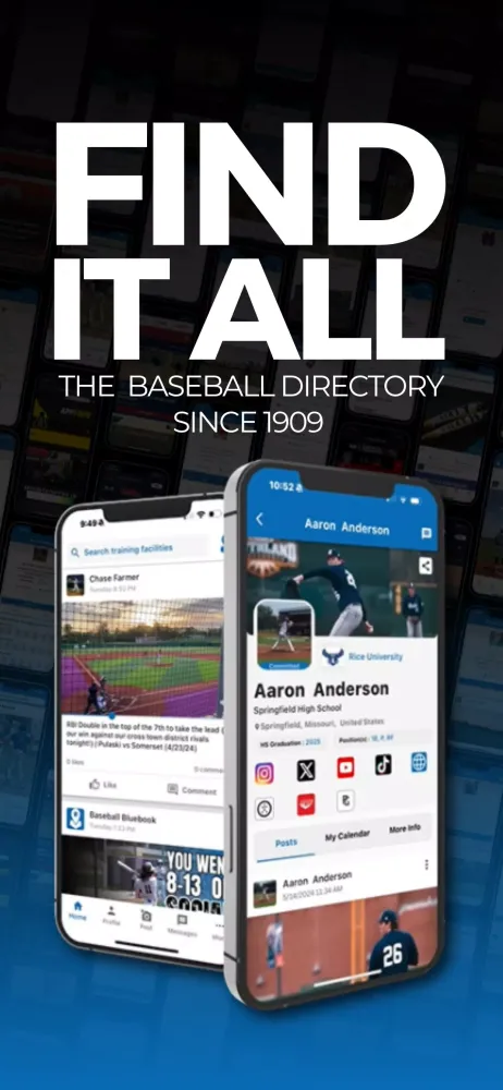 Ảnh chụp màn hình của Baseball Bluebook