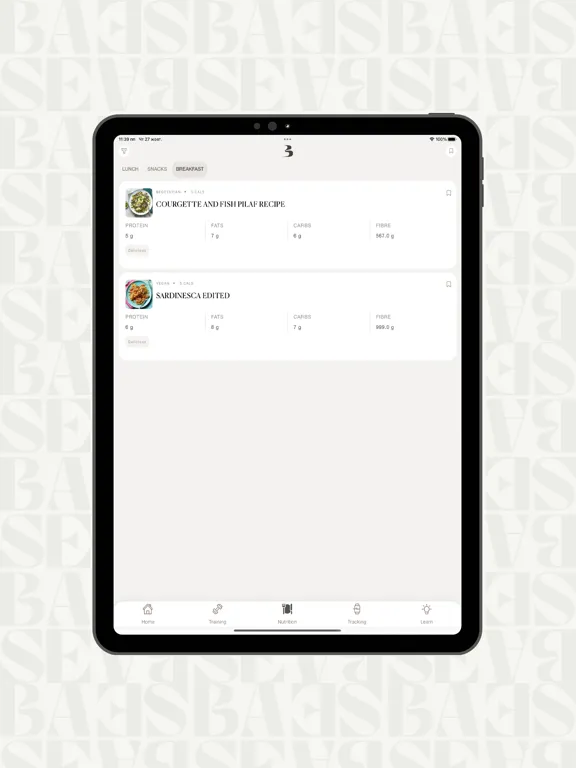 Tangkapan layar BASE BODY iPad 