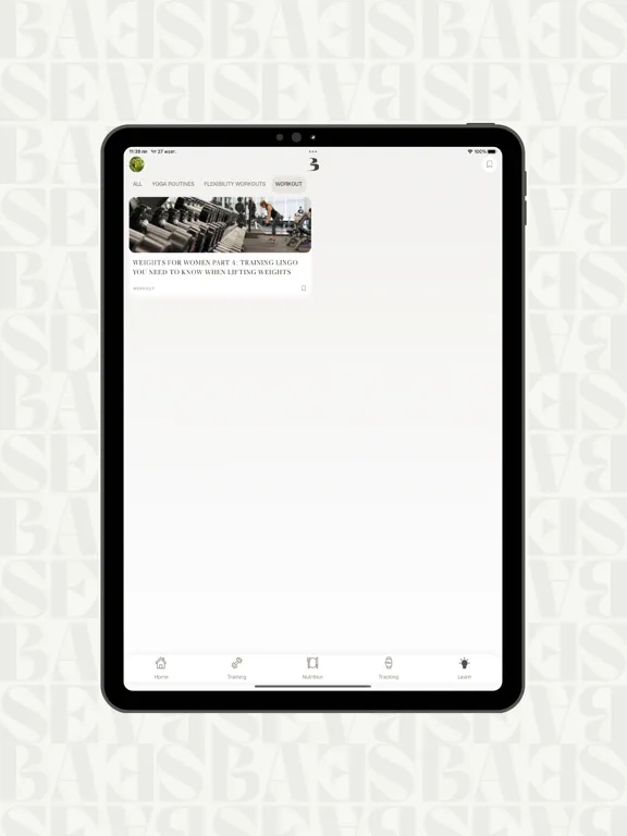 Tangkapan layar BASE BODY iPad 