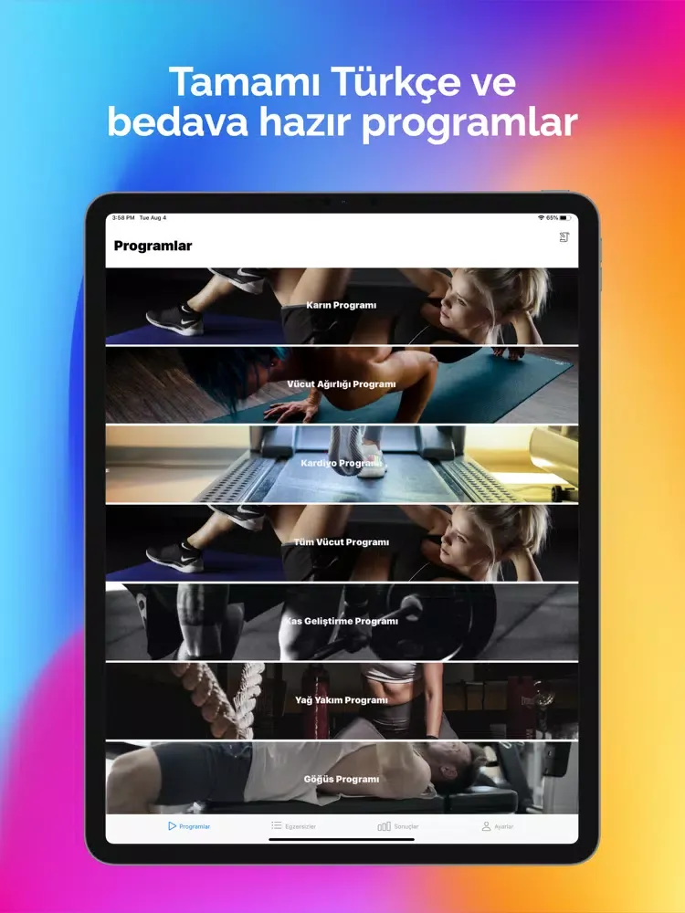 Screenshot di GetFit - Sağlıklı Spor Rehberi iPad 