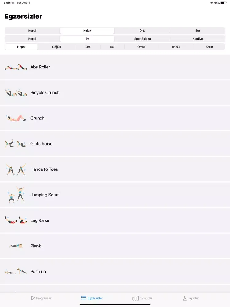 Screenshot di GetFit - Sağlıklı Spor Rehberi iPad 