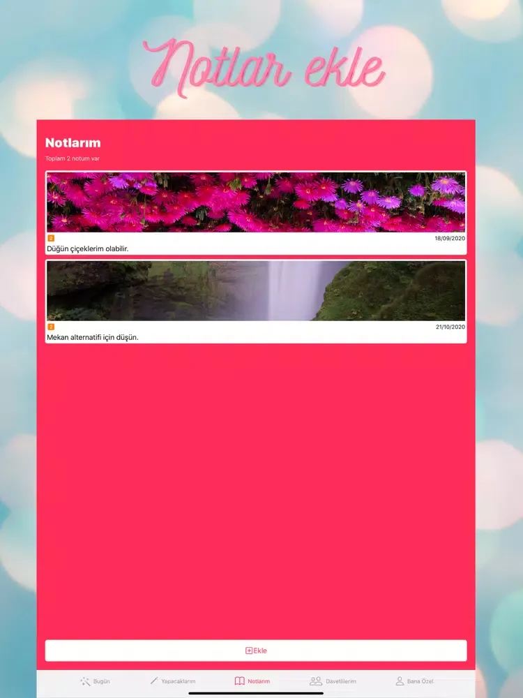 Ảnh chụp màn hình của Evleniyorum - Wedding Planner iPad 