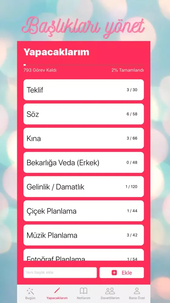 Ảnh chụp màn hình của Evleniyorum - Wedding Planner