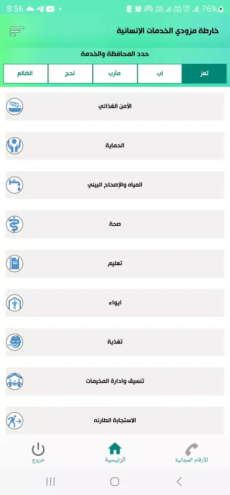 خارطة مزودي الخدمات الإنسانية Screenshots