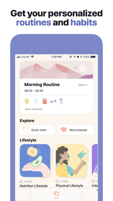 تصاویر Luma — habits, tests, routines