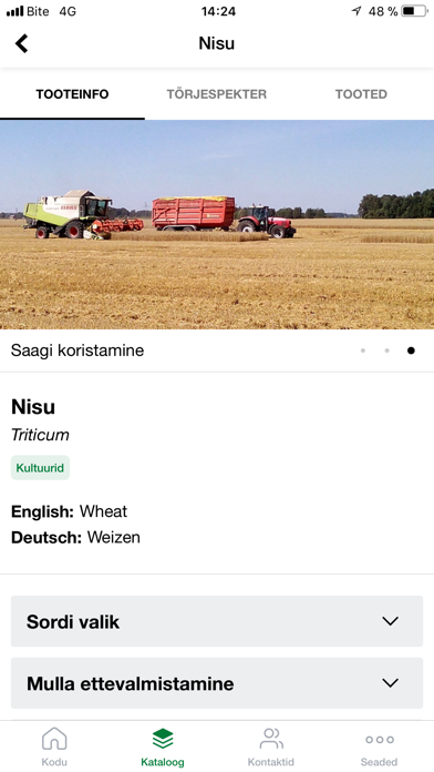 Zrzuty ekranu BASF Agro Adviser