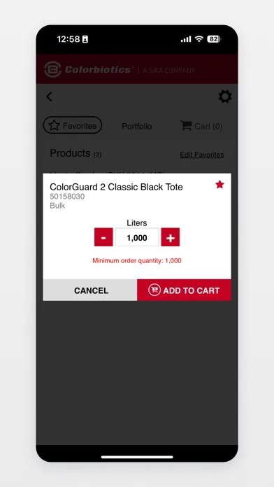 Screenshot di Order App Colorbiotics