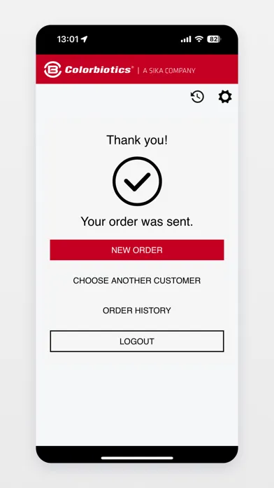 Screenshot di Order App Colorbiotics