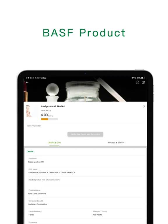 BASF D'litE3-X iPad  স্ক্রিনশট