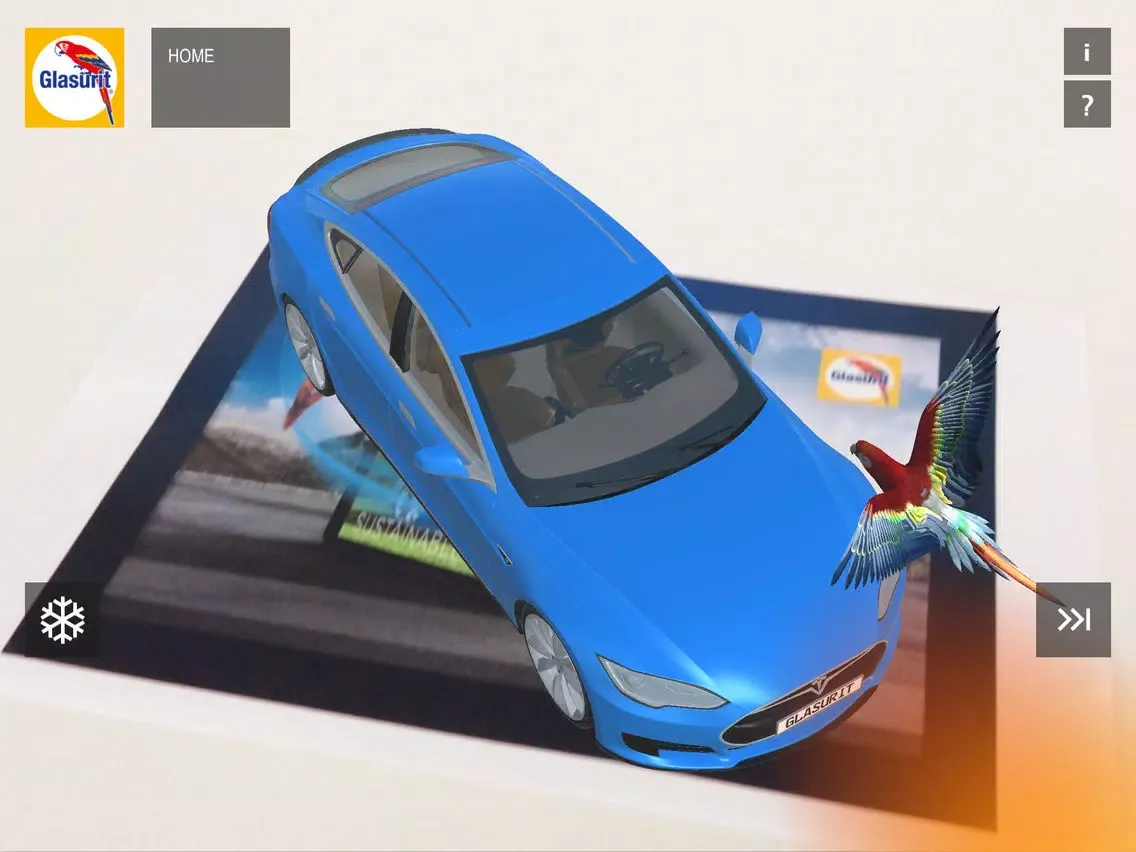 Capturas de tela do Sustainability Glasurit iPad 
