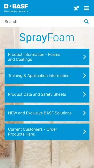 BASF Spray Foam سکرین شاٹس