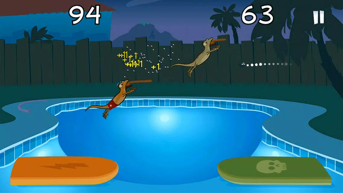 Captures d'écran de Hungry Lizards