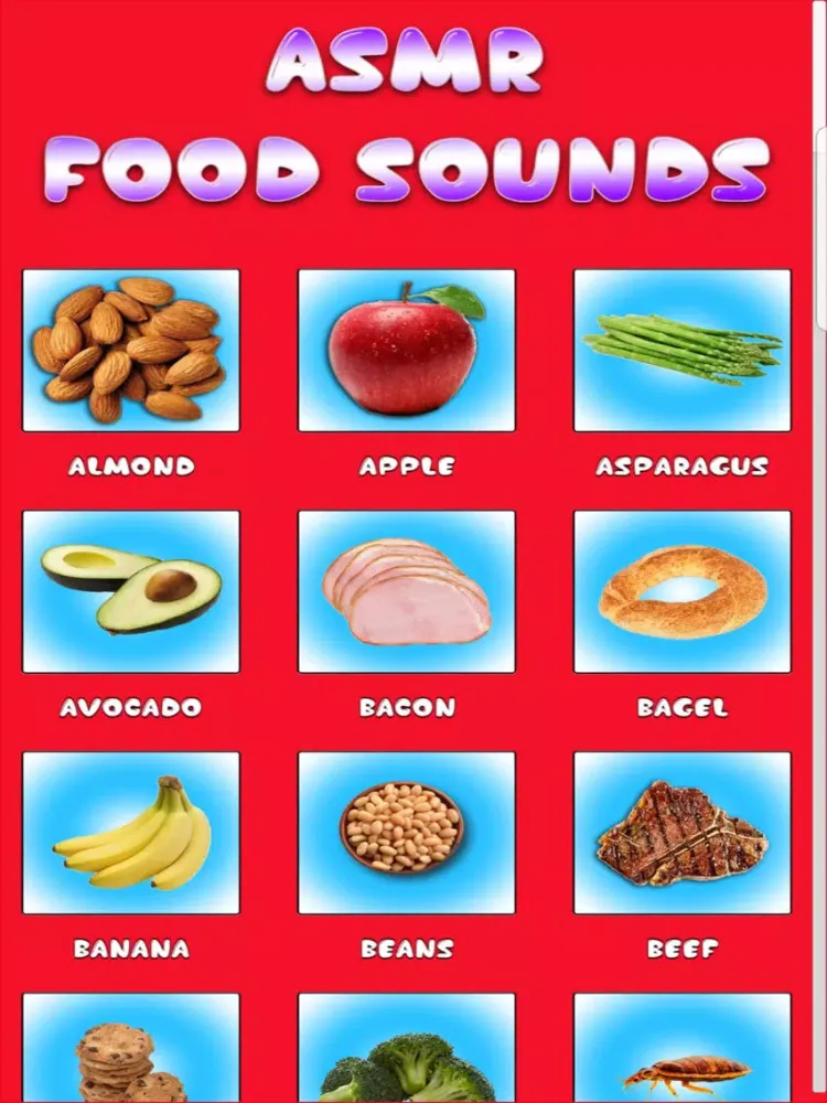 ASMR Food Sounds HD - Relaxing iPad 應用截圖