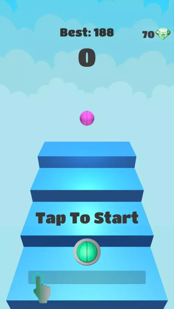 3D Dunk Stairs Trampoline Hoop スクリーンショット