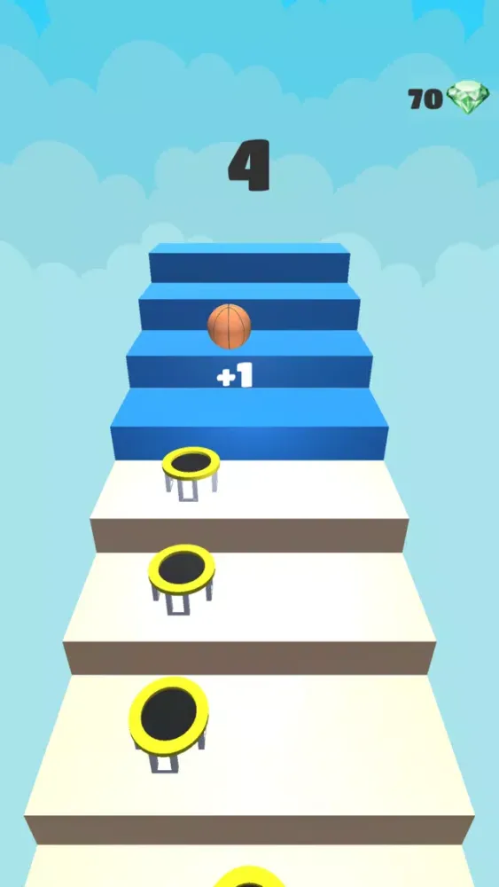 3D Dunk Stairs Trampoline Hoop スクリーンショット