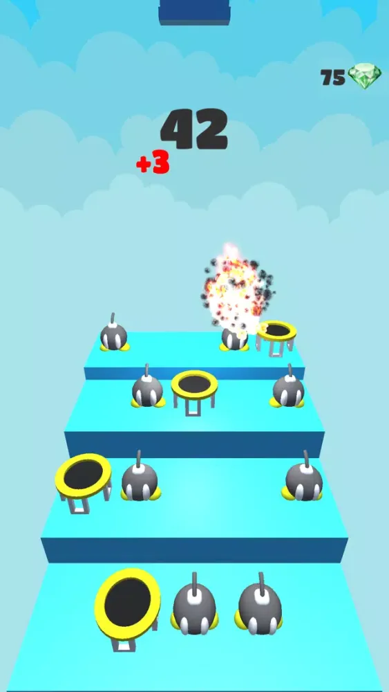 3D Dunk Stairs Trampoline Hoop スクリーンショット