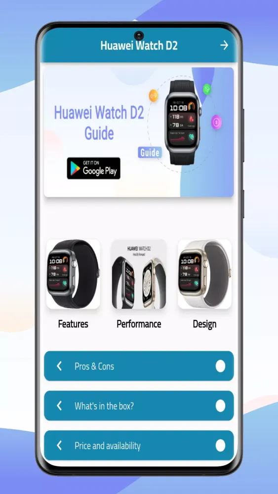 صور Huawei Watch D2 Guide