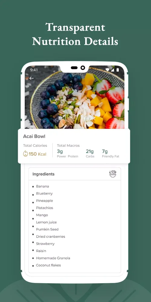 Tangkapan skrin Basiligo Meal Plan