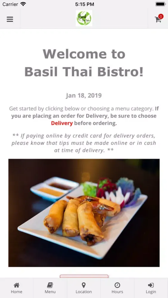 Basil Thai Bistro Midland স্ক্রিনশট